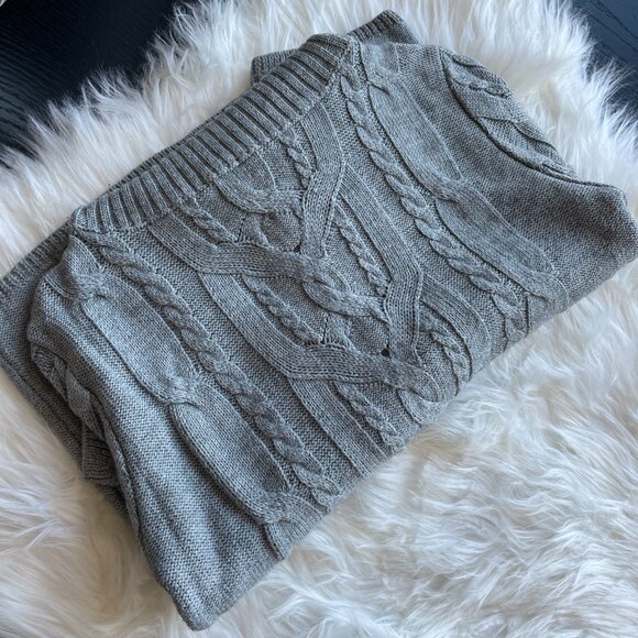 Size XS Turtleneck Wool Grey Sweater Price Firm - Picture 7 of 10